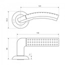 Ручка дверная 26 BL черный СТАНДАРТ