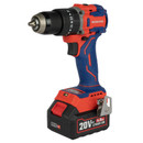 Шуруповерт ударный и ушм 125мм 20В 2х4Ач WP398003 набор Workpro_2