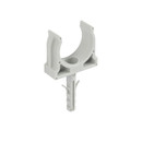 Крепеж-клипса для трубы 25мм с дюбелем серая 100шт TDM_2