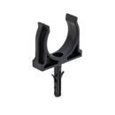 Крепеж-клипса для трубы 32мм с дюбелем черная 25шт TDM