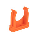 Крепеж-клипса для труб 32мм оранжевая 50шт УралПак