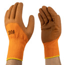 Перчатки акриловые утепленные с обливом 3\4 10шт_2