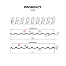 Лист профилированный МП-20х1100- сторона A NormanMP (ПЭ-01-6005-0,5) длина 4м_2