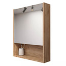 Зеркало шкаф Garda Izeo 60см дуб золотой крафт_2