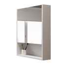 Зеркало шкаф Garda Izeo 60см белый_2