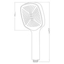 Лейка для душа 1 режим 105х105мм хром VRD105 Voda_2