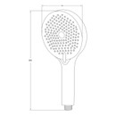 Лейка для душа 3 режима 130мм черный VRD130B Voda_2