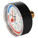 Термоманометр аксиальный 80мм 1\2" Stout