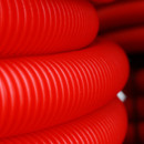 Труба дренажная гофрированная ПНД 110мм 50м SN6 красная
