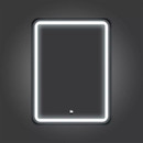 Зеркало Comforty Ситара-60 с LED подсветкой и сенсором чёрное матовое