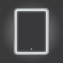 Зеркало Comforty Ситара-60 с LED подсветкой и сенсором серебряное матовое