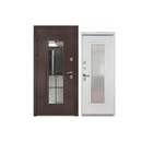 Дверь входная с терморазрывом Luxor Termo 7 букле шоколад/эмалит белый 860мм левая_2