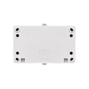 Блок горизонтальный выключатель двухклавишный и розетка с крышкой Вуокса серый IP54 TDM_2