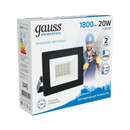 Прожектор светодиодный уличный 20Вт 6500К IP65 холодный белый свет Gauss_2