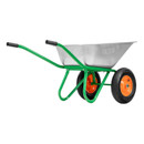 Тачка садово-строительная двухколесная усиленная 320кг 120л Palisad_2