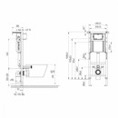 Комплект инсталляции Cersanit City Aqua Smart M 40 с унитазом с сиденьем микролифт и кнопкой хром Estetica_2