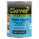 Эмаль акриловая универсальная Clever голубая полуматовая 1кг_2