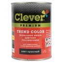Эмаль акриловая универсальная Clever красная полуматовая 1кг_2
