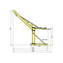 Мини кран строительный Ocalift 400 кг