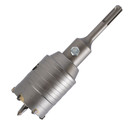 Коронка Yoko по бетону и кирпичу буровая SDS+ 50мм в сборе_3