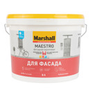 Краска фасадная Maestro глубокоматовая 9л Marshall