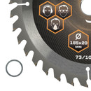 Круг пильный по дереву 185х20х36Т