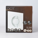 Вентилятор DiCiTi Slim 4C D100 25дБ, 90м3/ч с обратным клапаном, индикатором