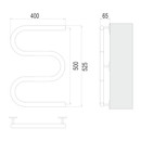 Полотенцесушитель электрический М-образный Terminus хром 400х500 мм