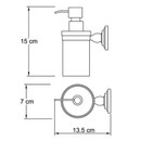 Дозатор для жидкого мыла WasserKraft Isar К-7399