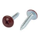 Саморез с прессшайбой шило 4,2х25мм красное вино (RAL 3005) Yoko_3