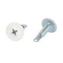 Саморез с прессшайбой сверло 4,2х19мм белый (RAL 9003) Yoko_3