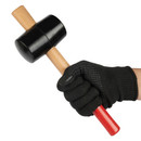 Киянка резиновая черная 450 гр с деревянной рукояткой&nbsp;_3