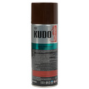 Эмаль аэрозольная алкидная Kudo коричневая (RAL 8017) глянцевая 0,52л