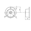 Мойка кухонная Акватон Иверия круглая графит 480х480 мм