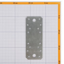 Пластина крепежная оцинкованная 140х55х1,8 мм ШК