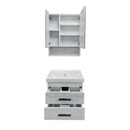 Тумба подвесная Comforty Никосия 60П с раковиной Fest 60 дуб белый_3