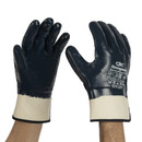 Перчатки трикотажные маслобензостойкие манжет крага_3