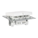 Механизм выключателя двухклавишный AtlasDesign белый IP20 Systeme Electric