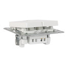 Механизм выключателя двухклавишный с подсветкой AtlasDesign белый IP20 Systeme Electric
