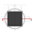 Трап для душа Pestan Confluo Standard 1 150х150 мм (13000089) черное стекло