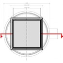 Трап для душа Pestan Confluo Standard 1 150х150 мм (13000093) белое стекло
