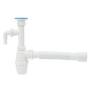 Сифон бутылочный 1 1/4" 40 с гибкой трубой Орио