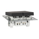 Механизм выключателя двухклавишный AtlasDesign карбон IP20 Systeme Electric
