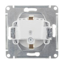 Механизм розетки с заземлением AtlasDesign белый IP20 Systeme Electric