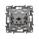 Механизм розетки одноместный с заземлением со шторками Etika белый IP20 Legrand
