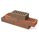 Кирпич лицевой одинарный пустотелый М-150 кладка риф Braer