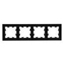 Рамка четырехместная AtlasDesign карбон IP20 Systeme Electric