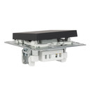Механизм выключателя одноклавишный AtlasDesign карбон IP20 Systeme Electric
