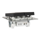 Механизм выключателя двухклавишный с подсветкой AtlasDesign карбон IP20 Systeme Electric