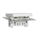 Механизм выключателя одноклавишный с подсветкой AtlasDesign алюминий IP20 Systeme Electric